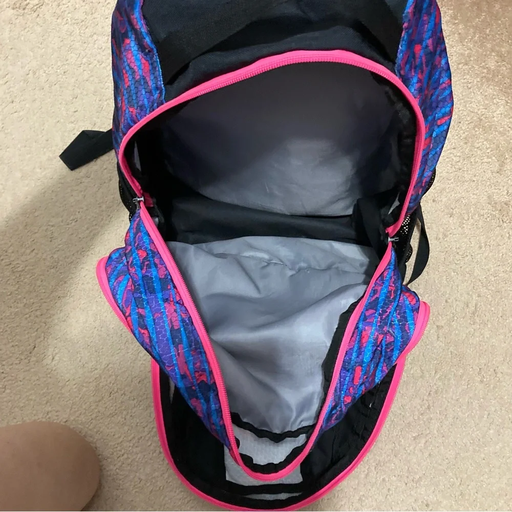 Adidas Deluxe Black/Blue/Hot Pink Backpack
